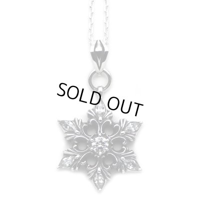 [雪の結晶 シルバーネックレス] snow crystal pendant / cooldust