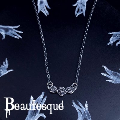 [シルバーネックレス] Rose necklace｜Beautesque（ビュウテスク）