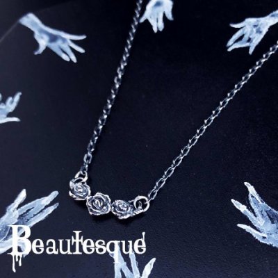 [シルバーネックレス] Rose necklace｜Beautesque（ビュウテスク）