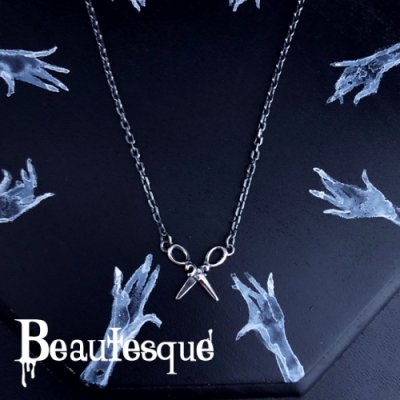 [鋏/ハサミ][シルバーネックレス] Scissors necklace｜Beautesque（ビュウテスク