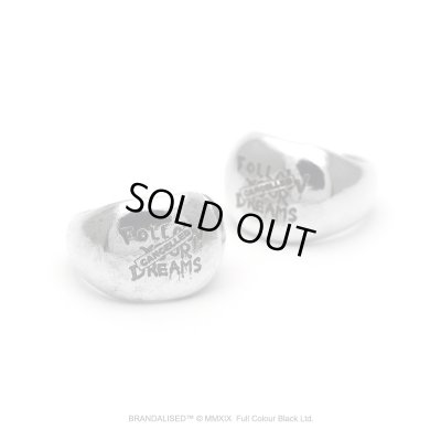 [ブランダライズド 公式コラボアクセサリー] Banksy ”Follow Your Dreams ” Ring/バンクシー フォローユアドリームズ シルバーリング 【cooldust×BRANDALISED™ 】