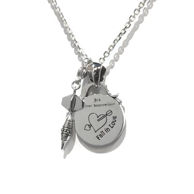 【ダーツ】ターゲットペンダント|Ark silver accessories(アークシルバーアクセサリーズ)