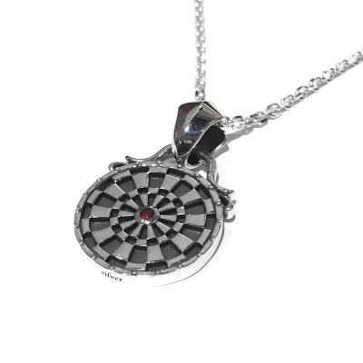 【ダーツ】ターゲットペンダント|Ark silver accessories(アークシルバーアクセサリーズ)