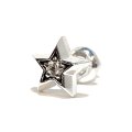 アークシルバーアクセサリーズ/[星ピアス]スターライトピアス（ホワイトサファイア）メンズ ブランド シルバーピアス