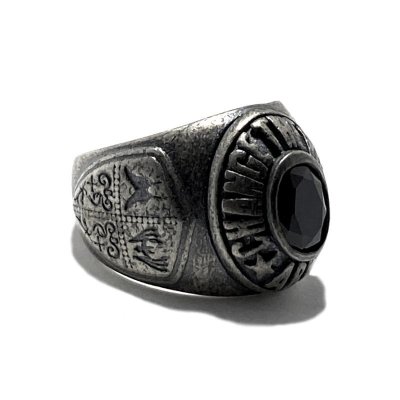 アークシルバーアクセサリーズ/カレッジリング(アンティークシルバー)