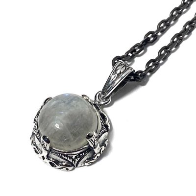 イスラミック・ラウンド・ペンダント・レインボームーンストーン / ZOCALO（ソカロ）