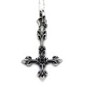 [HiHi jets 高橋優斗さん着用] クールダスト/ 逆十字 シルバーネックレス inverted cross pendant TL｜FUNKOUTS-cooldust