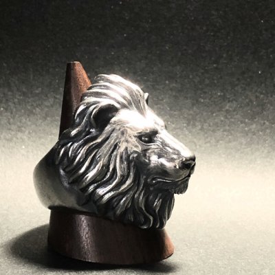 ガッシュ/【ライオン シルバーリング】Large Lion II｜gush