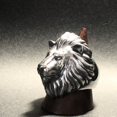 ガッシュ/【ライオン シルバーリング】Large Lion II｜gush