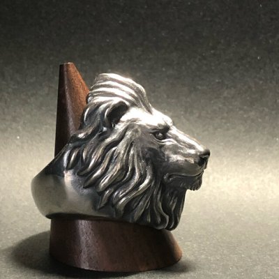 ガッシュ/【ライオン シルバーリング】Large Lion II｜gush
