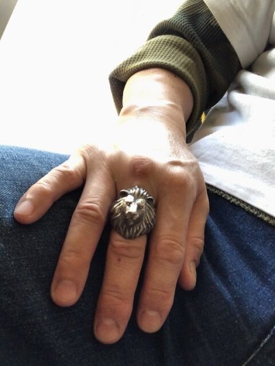 ガッシュ/【ライオン シルバーリング】Large Lion II｜gush