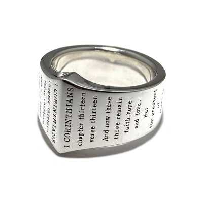 アークシルバーアクセサリーズ/【ペアリング セット】聖書のメッセージリング