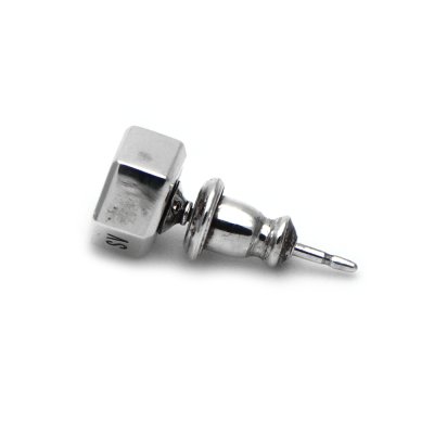 六角柱 シルバーピアス メンズ 片耳 天然石