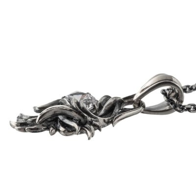 【ペアネックレス】フレアペンダント(クリア&ブラック)/ Artemis Classic/アルテミスクラシック