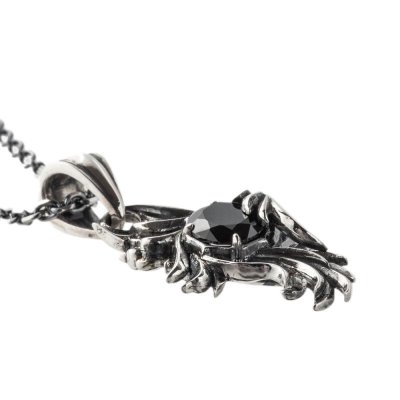 【ペアネックレス】フレアペンダント(クリア&ブラック)/ Artemis Classic/アルテミスクラシック