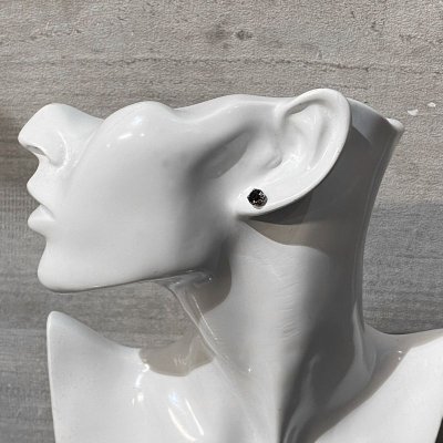 画像5: アークシルバーアクセサリーズ/ロイヤルクラウンピアス(オニキス) メンズ ブランド シルバーピアス