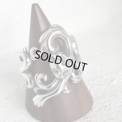 ガッシュ/【ネコ シルバーリング】唐草と猫のリング｜gush