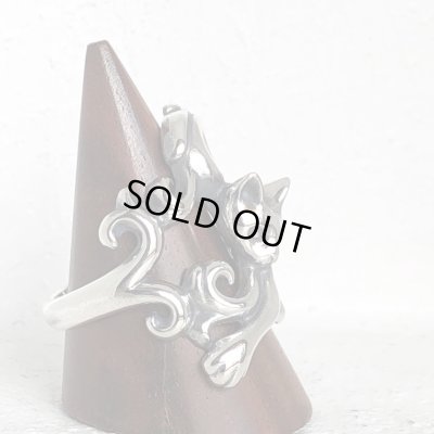 ガッシュ/【ネコ シルバーリング】唐草と猫のリング｜gush