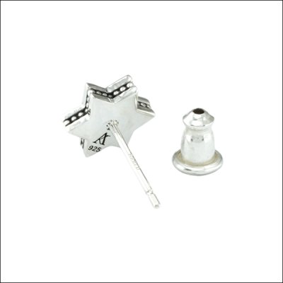 【六芒星】ヘキサグラムスタッドピアスBL/アルテミスキングス/ARTEMIS KINGS