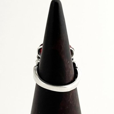 ひび割れたハートリング|シルバーアクセサリー ビュウテスク