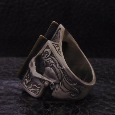 スカル 稲妻 雷 サンダー シルバーリング RAIZIN (ライジン) / BLIND RABBIT（ブラインドラビット）