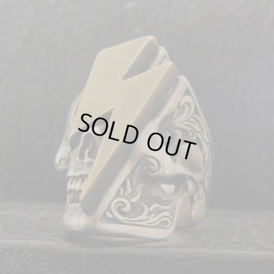 スカル 稲妻 雷 サンダー シルバーリング RAIZIN (ライジン) / BLIND RABBIT（ブラインドラビット）