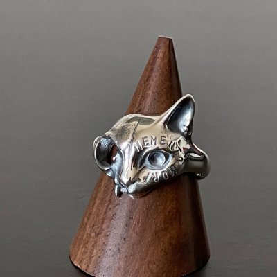 ガッシュ/【ネコ シルバーリング】メメント・モリ [Engraved type]｜gush（ガッシュ）