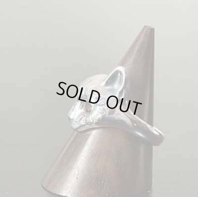 ガッシュ/【誕生石 ネコ シルバーリング】メメント・モリ [Engraved type / birth stone]｜gush（ガッシュ）