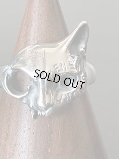 ガッシュ/【ネコ シルバーリング】メメント・モリ [Engraved type]｜gush（ガッシュ）