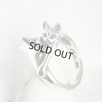 ガッシュ/【ネコ シルバーリング】絡みあう猫リング [タイプ1]｜gush（ガッシュ）