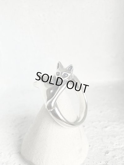 ガッシュ/【ネコ シルバーリング】絡みあう猫リング [タイプ1]｜gush（ガッシュ）