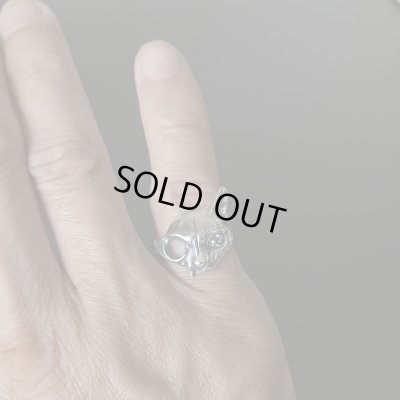 ガッシュ/【誕生石 ネコ シルバーリング】メメント・モリ [Engraved type / birth stone]｜gush（ガッシュ）