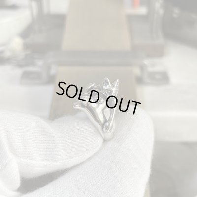 ガッシュ/【ネコ シルバーリング】絡みあう猫リング [タイプ1]｜gush（ガッシュ）