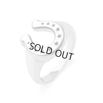 【馬蹄/星】ホースシュー スター リング（シルバー） /AQUA SILVER（アクアシルバー）