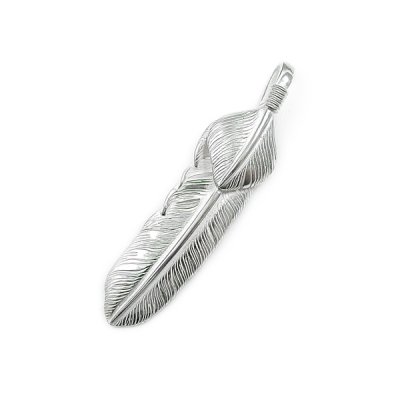 ダグダート/フェザーペンダント(ラージ＆ハートフェザー) 羽 シルバ－925 メンズ DAgDART