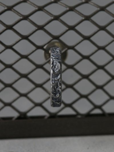 ケツァール/【唐草/アラベスク】ブランド メンズ シルバー925 スクロール C ピアス /Quetzal