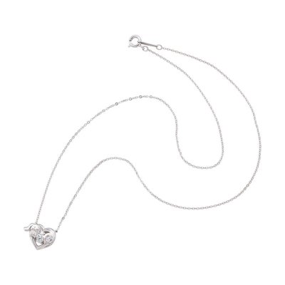 シナモロール サンリオキャラクターズ ダンシングストーン ネックレス シルバー SACI-N055RD