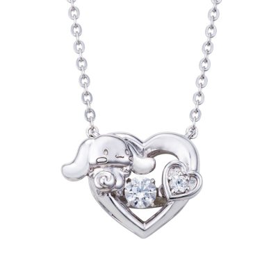 シナモロール サンリオキャラクターズ ダンシングストーン ネックレス シルバー SACI-N055RD