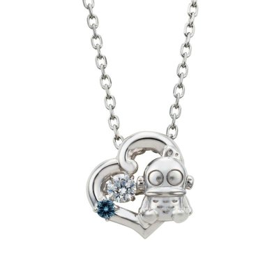 ハンギョドン 40周年 サンリオキャラクターズ ダンシングストーン ネックレス シルバー SAHD40-N001RD