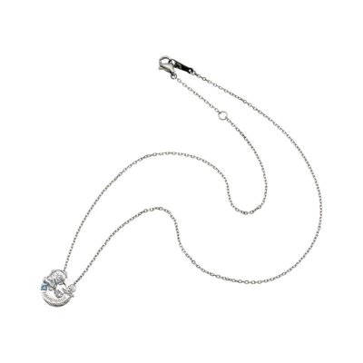 ハンギョドン 40周年 サンリオキャラクターズ ダンシングストーン ネックレス シルバー SAHD40-N002RD