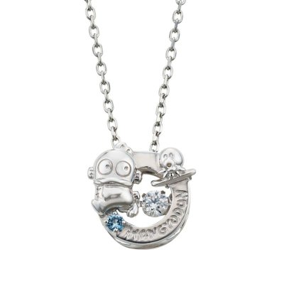 ハンギョドン 40周年 サンリオキャラクターズ ダンシングストーン ネックレス シルバー SAHD40-N002RD