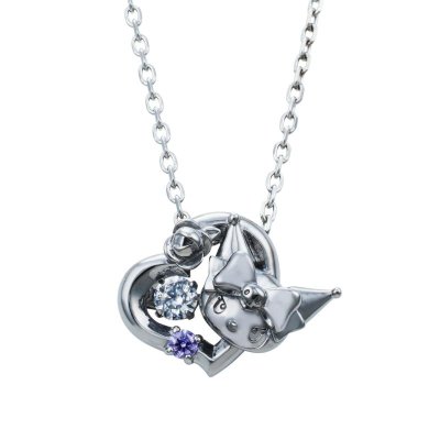 クロミ 20周年 サンリオキャラクターズ ダンシングストーン ネックレス シルバー SAKU20-N001BK