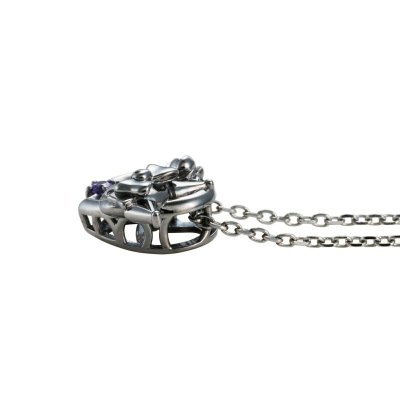 クロミ 20周年 サンリオキャラクターズ ダンシングストーン ネックレス シルバー SAKU20-N001BK