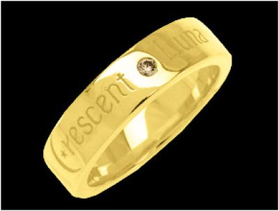 画像1: CRESCENT LUNA RING GD｜Crescent Luna/クレセントルナ