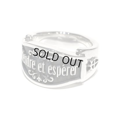 [アニメ巌窟王 公式グッズ] メッセージ シルバーリングSV「Attendre et espérer（待て、しかして希望せよ）」/ アークシルバーアクセサリーズ