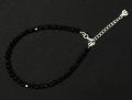 CRYSTAL GLASS BRACELET SHORT BK｜Crescent Luna/クレセントルナ