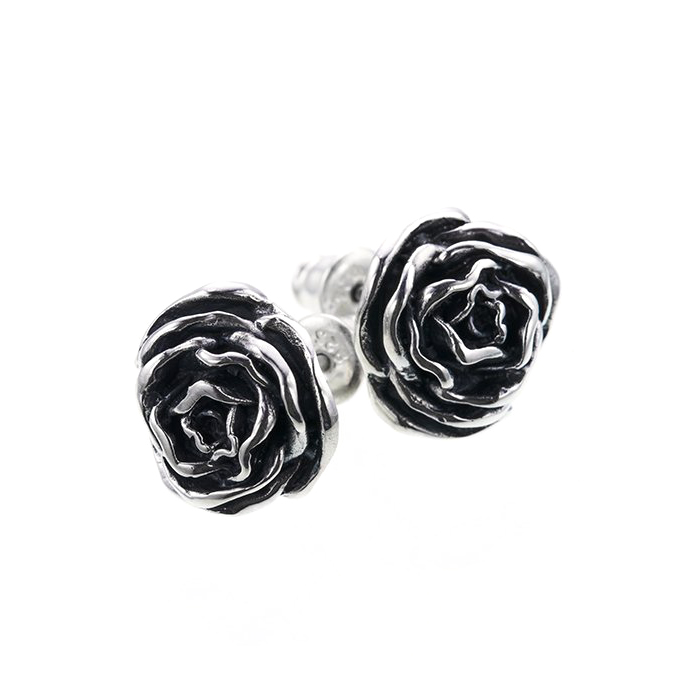 薔薇]ソカロ/[シルバーピアス]ローズ・スタッド・ピアスM ZOCALO シルバーアクセサリー通販 Ark secret base web shop