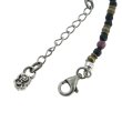 画像3: アークシルバーアクセサリーズ/ノーブル ストーンブレスレット ロング [オニキス×ガーネット]