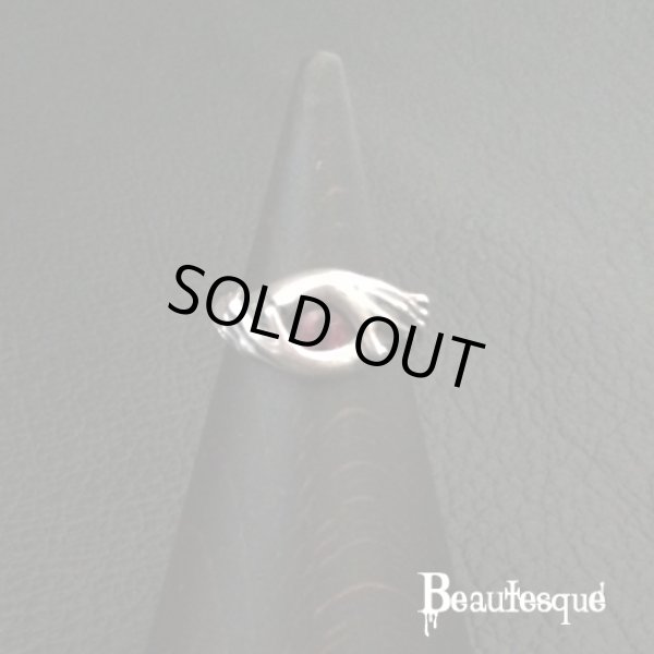 赤い義眼シルバーリング｜ビュウテスク