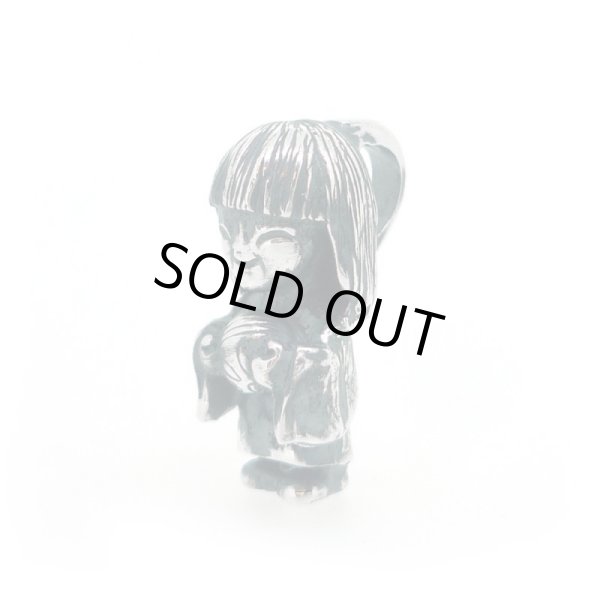 座敷わらしペンダント 和風アクセサリー 銀風